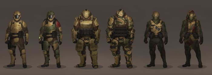 Menace armor artwork.
